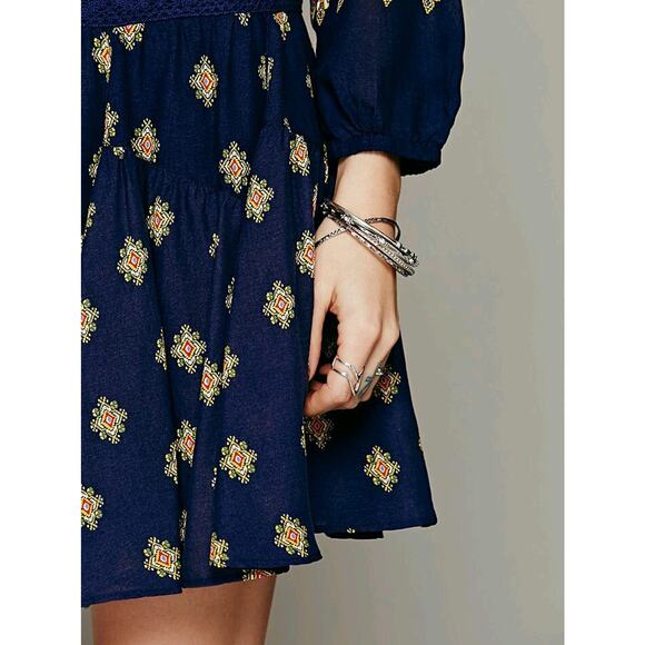 NWOT Free People Midnight Combo Multicolor Enid Dress Size XS Retails $128 - Picture 5 of 8